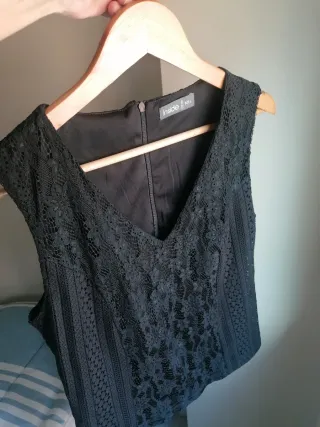 Top encaje negro Inside
