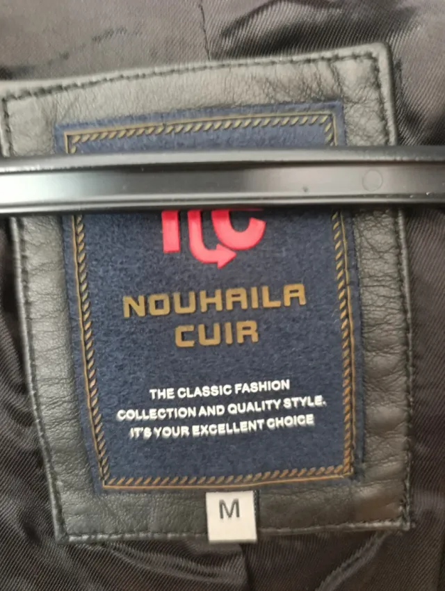 Giubbotto in pelle verde taglia M