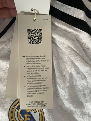 Camiseta Real Madrid Adidas Blanca Original