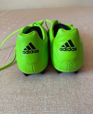 Adidas Tenis Futbol Talla 40.5 Verde/Rosa