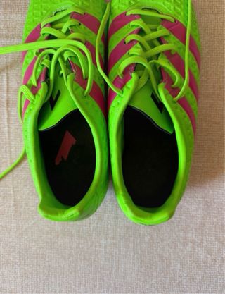 Adidas Tenis Futbol Talla 40.5 Verde/Rosa