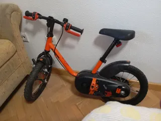 Bicicleta infantil naranja