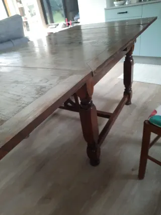 Mesa de cocina madera antigua