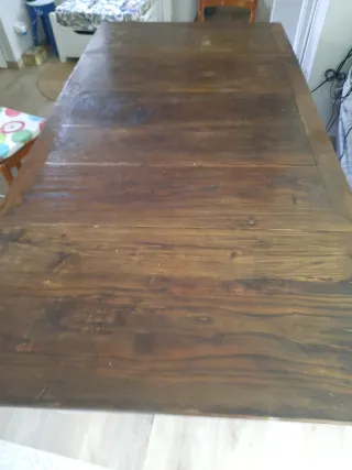 Mesa de cocina madera antigua