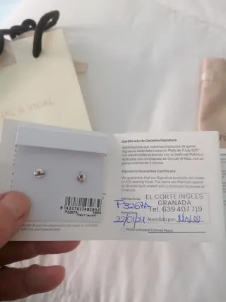 Pendientes Vidal & Vidal Flor Circonitas Plata 925