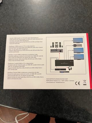 FeinTech VMS02400 HDMI 2.0 Switch 2x4 nuovo