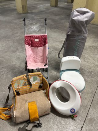 Pack infantil: carrito, cuna, orinal y asiento
