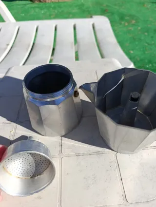 Cafetera italiana de aluminio