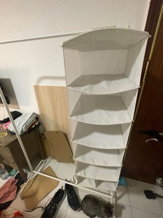 PERCHERO IKEA CON COLGADOR DE TELA