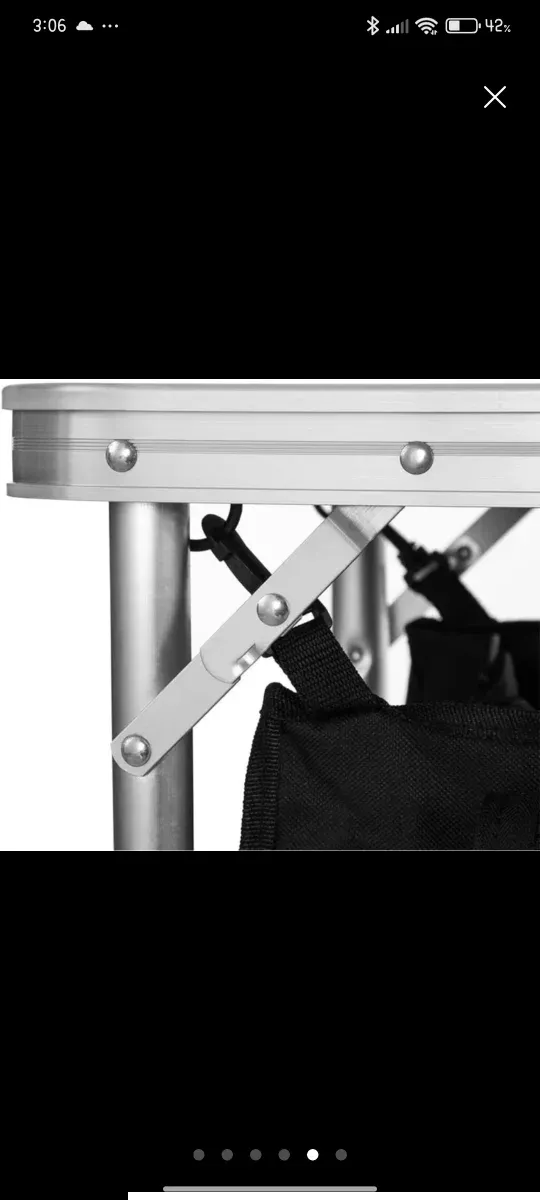 Tavolo da Campeggio Pieghevole con Cucina Portatile