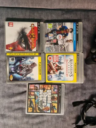 PS3 + 3 Mandos + Juegos