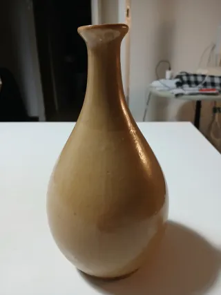 Vaso ceramica beige/marrone