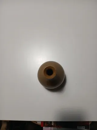 Vaso ceramica beige/marrone