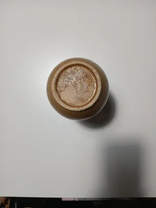 Vaso ceramica beige/marrone