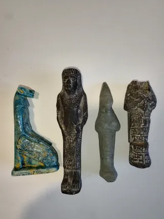 Lote 4 Figuras Ushabti Shabti Antiguas