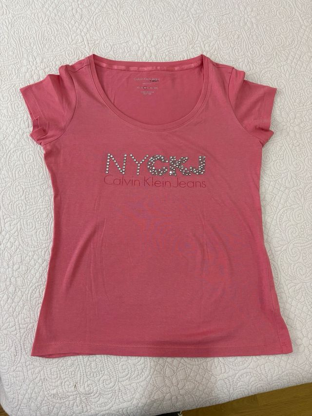 Camiseta Calvin Klein Jeans Rosa Talla M de mujer