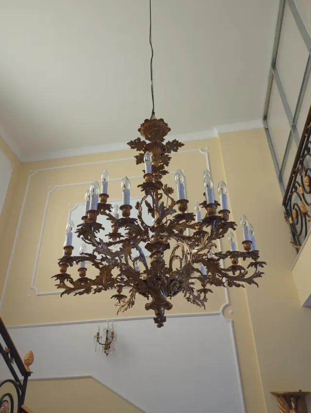 Lámpara Isabelina Dorada