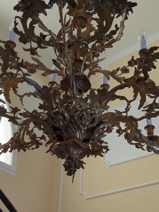 Lámpara Isabelina Dorada