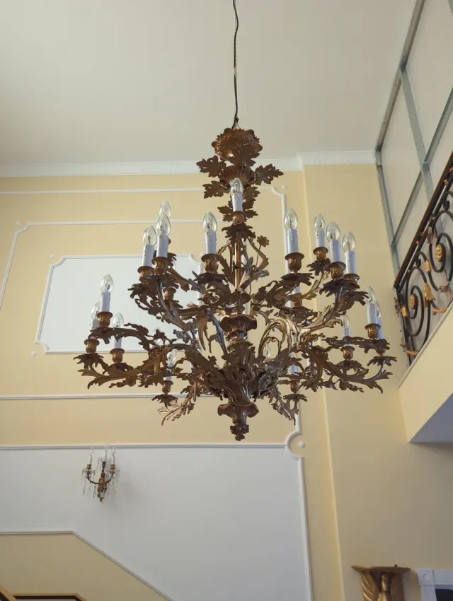 Lámpara Isabelina Dorada