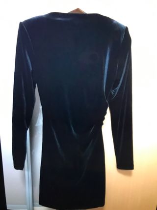 Vestido Zara Terciopelo Negro