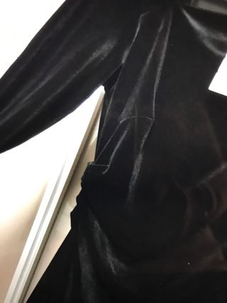 Vestido Zara Terciopelo Negro