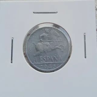 10 céntimos España 1945 Jinete