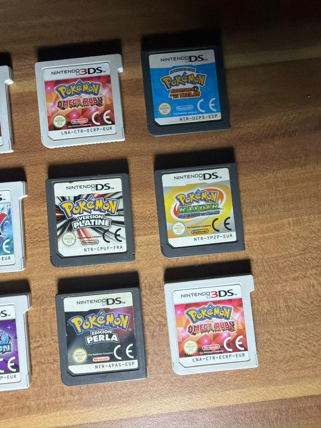 Lote Pokémon DS y 3DS (12 Cartuchos)