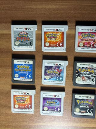 Lote Pokémon DS y 3DS (12 Cartuchos)