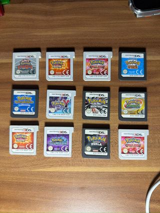 Lote Pokémon DS y 3DS (12 Cartuchos)