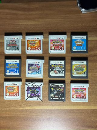 Lote Pokémon DS y 3DS (12 Cartuchos)
