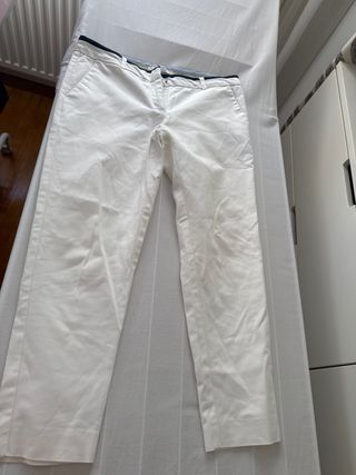 Pantalón blanco Easy Wear mujer talla 38
