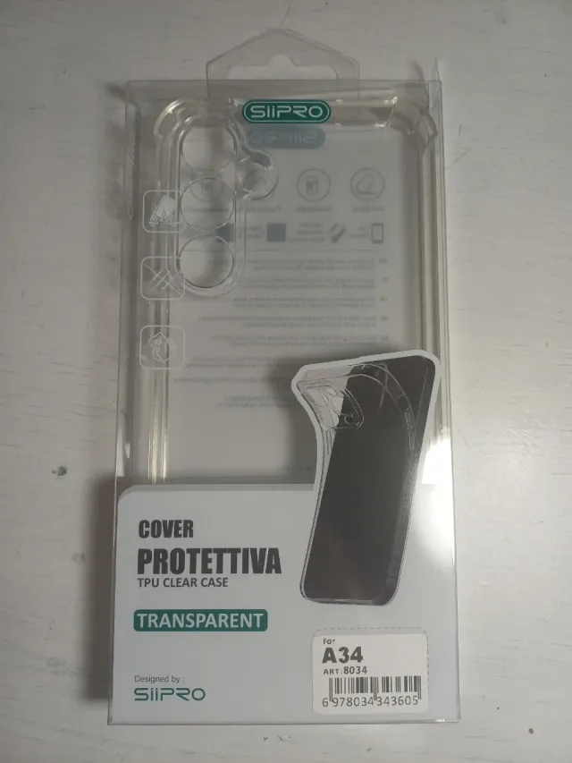 Cover Siipro A34 TPU Trasparente