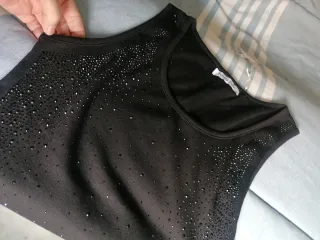 Body con adornos negro