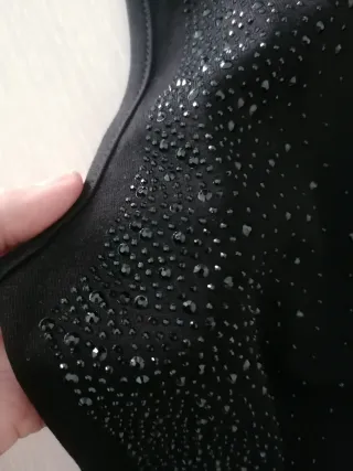 Body con adornos negro