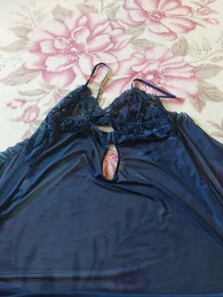 Conjunto lencería mujer azul