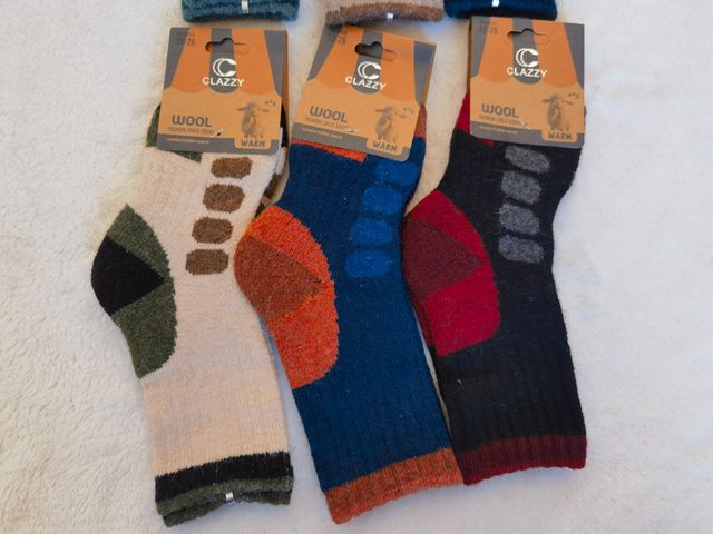 6 pares calcetines lana niño talla 23-26