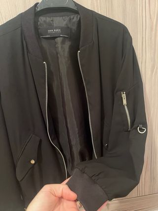 Chaqueta Bomber Zara Negra