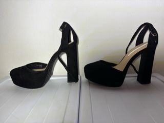 Sandalias Bershka plataforma negras T37