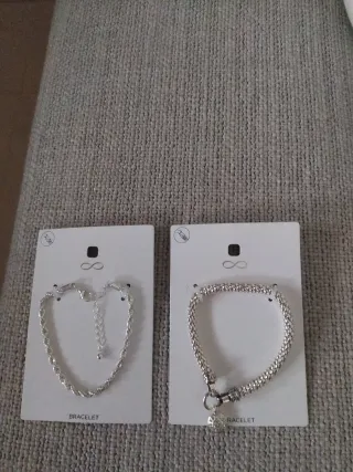 Coppia braccialetti donna argento, con possibilità