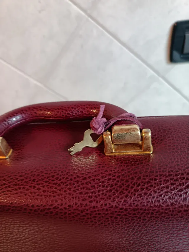 Cartella lavoro rossa Borgogna