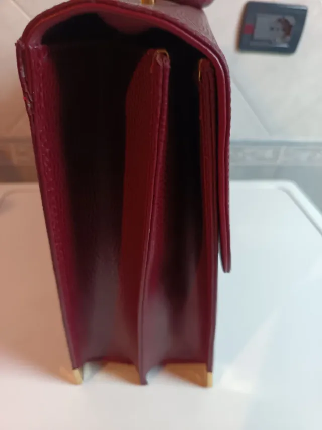 Cartella lavoro rossa Borgogna