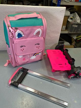 Mochila Escolar Carro Niña Niño Ruedas