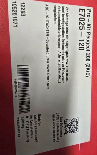 Kit Muelles Eibach Nuevo