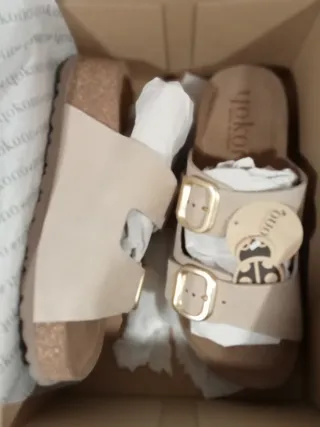 Sandalias Yokono Beige
