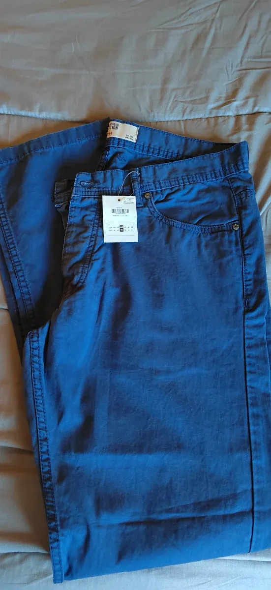 Pantalón TEX Hombre Talla L Azul