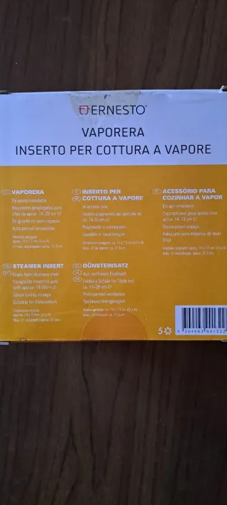 Inserto Vaporiera Ernesto 14-26 cm