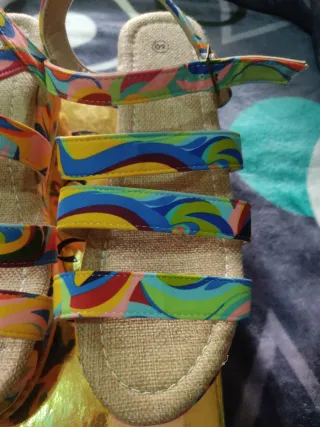 Sandalias Mujer Multicolor Talla 40 con cuña