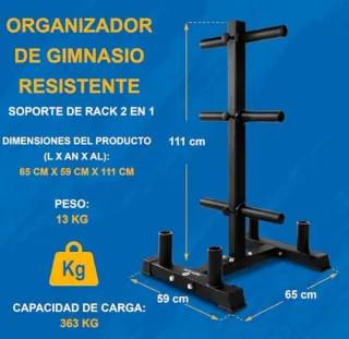 Soporte para discos de pesas