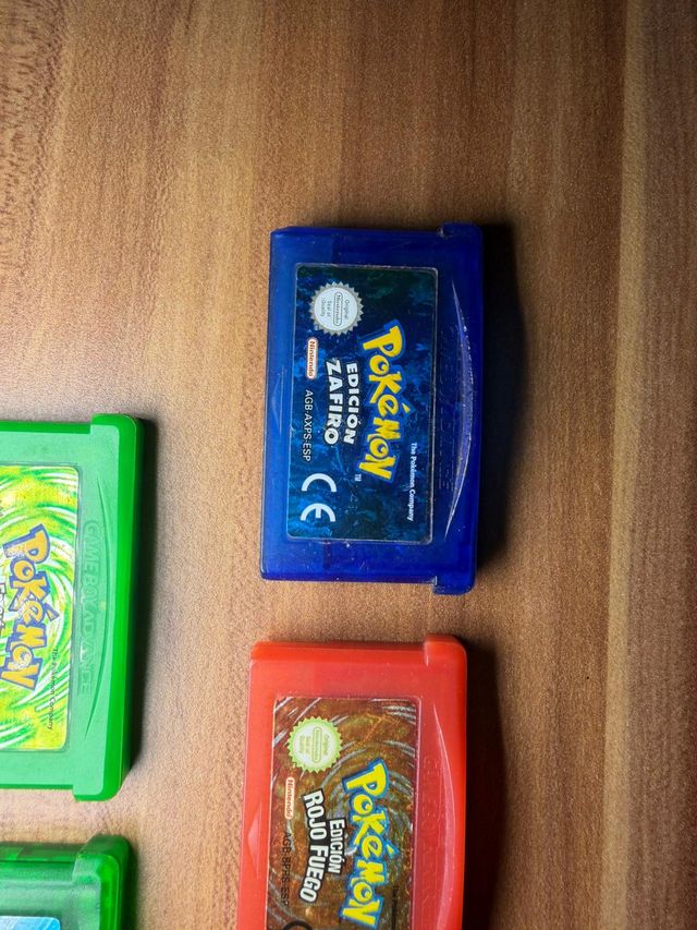 Lote 5 Cartuchos Pokémon GBA (Español)