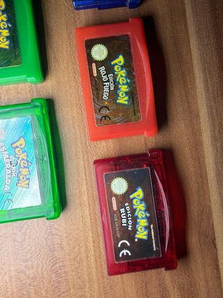 Lote 4 Cartuchos Pokémon GBA (Español)